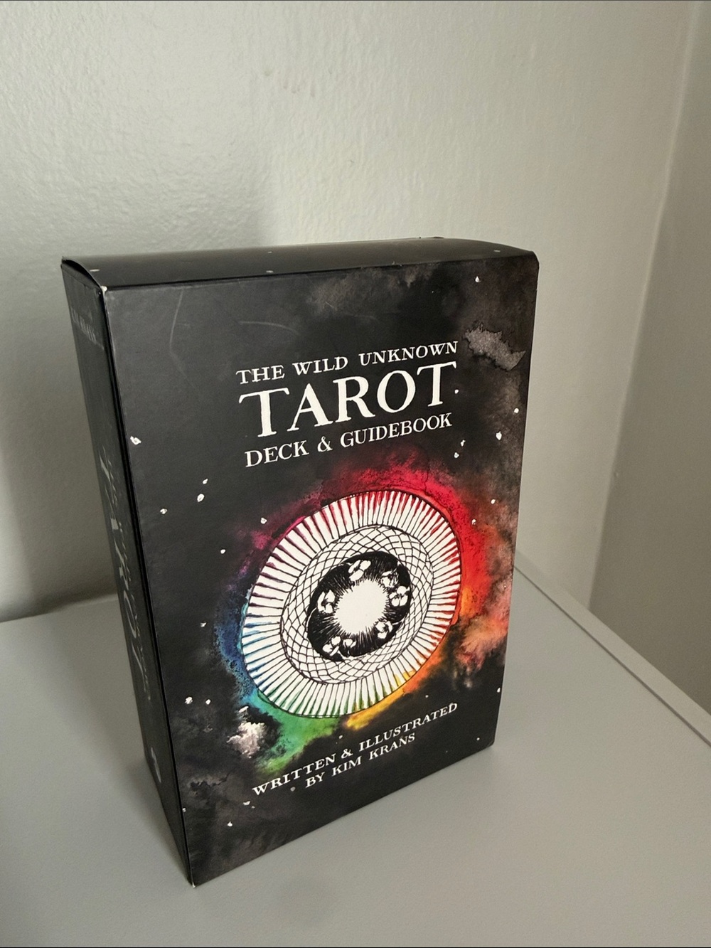 The Wild Unknown Tarot Deck & Guidebook - Black with Rainbow Artwork